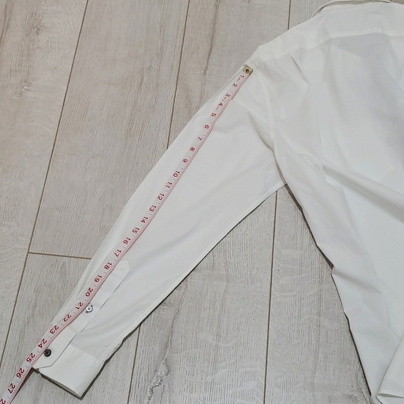 AMERICAN EAGLE, MAN'S SHIRT, Sz M, WHITE, SLIM FIT, COTTON, NEW - Picture 6 of 9